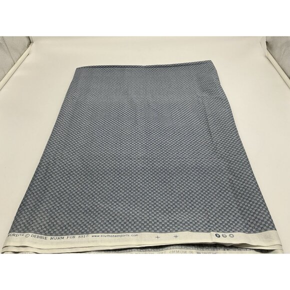 Debbie Mumm For SSI "Mumms the Word" 3 Yards x 44" Wide Blue, Lighter Blue Check - Picture 12 of 12